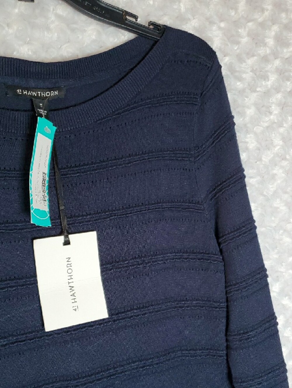 41 Hawthorn Navy Knit Crewneck Pullover - Picture 5 of 9